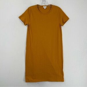 J Crew Mustard Yellow Tshirt Dresss